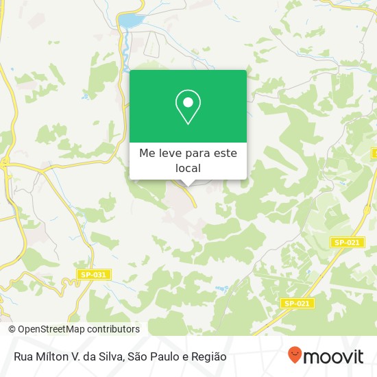 Rua Mílton V. da Silva mapa