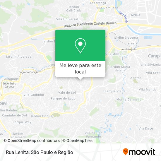 Rua Lenita mapa