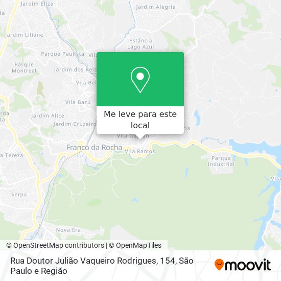 Rua Doutor Julião Vaqueiro Rodrigues, 154 mapa