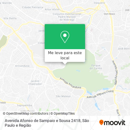 Avenida Afonso de Sampaio e Sousa 2418 mapa