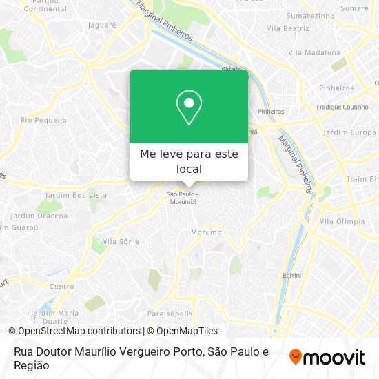 Rua Doutor Maurílio Vergueiro Porto mapa