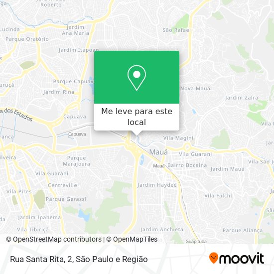 Rua Santa Rita, 2 mapa