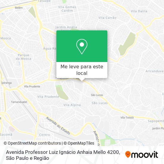 Avenida Professor Luiz Ignácio Anhaia Mello 4200 mapa