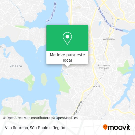 Vila Represa mapa