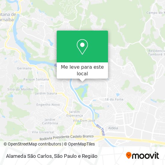 Alameda São Carlos mapa