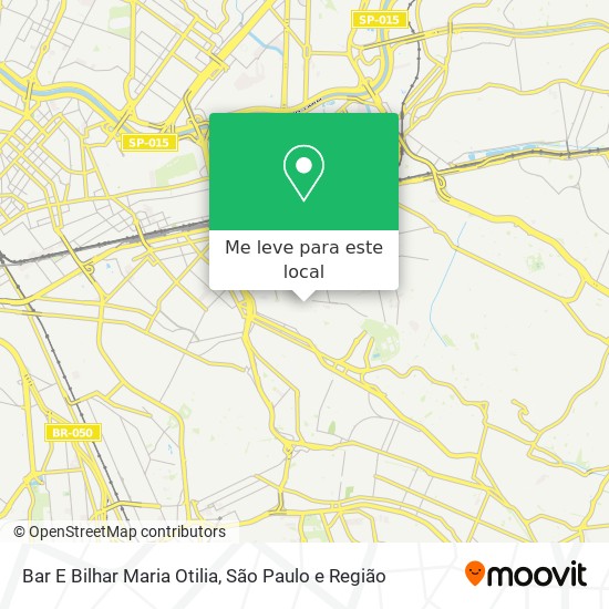 Bar E Bilhar Maria Otilia mapa
