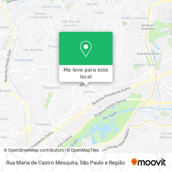 Rua Maria de Castro Mesquita mapa