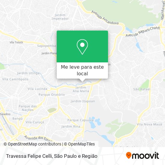 Travessa Felipe Celli mapa