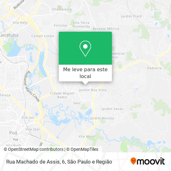 Rua Machado de Assis, 6 mapa