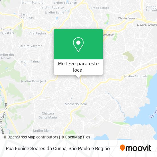 Rua Eunice Soares da Cunha mapa