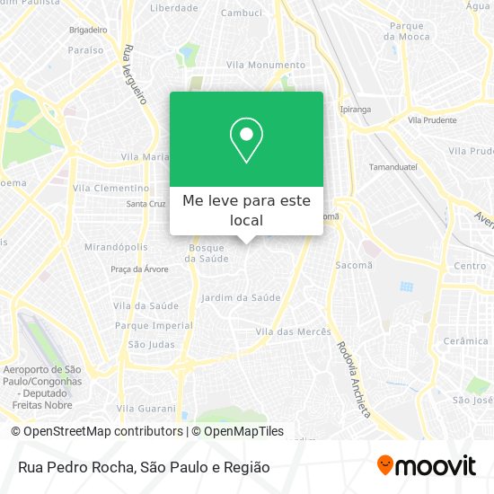 Rua Pedro Rocha mapa