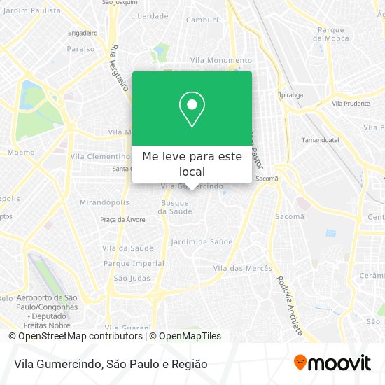 Vila Gumercindo mapa