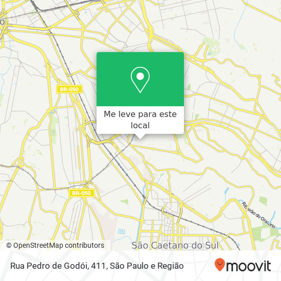 Rua Pedro de Godói, 411 mapa