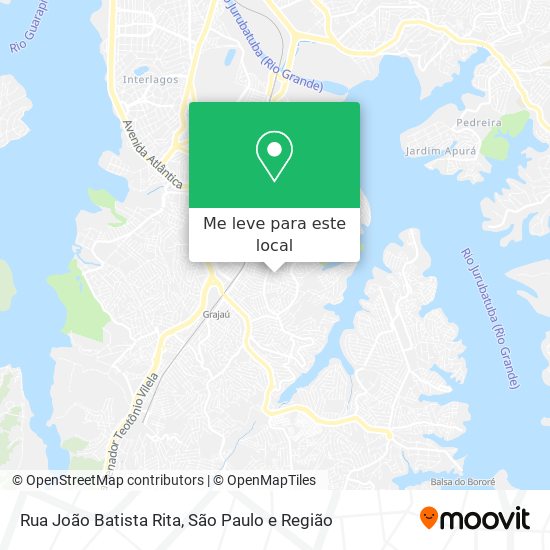 Rua João Batista Rita mapa