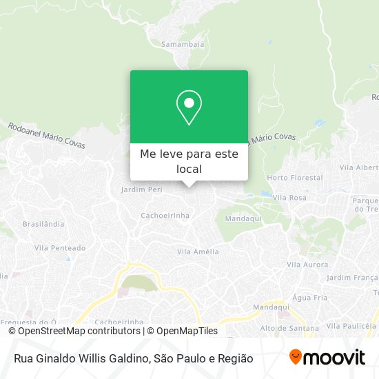 Rua Ginaldo Willis Galdino mapa