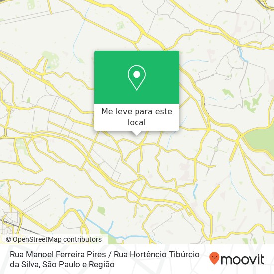 Rua Manoel Ferreira Pires / Rua Hortêncio Tibúrcio da Silva mapa