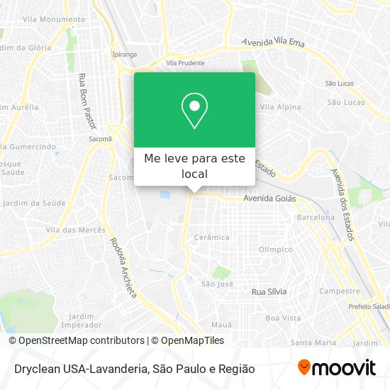 Dryclean USA-Lavanderia mapa