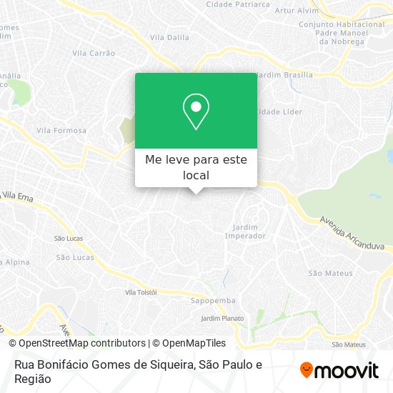 Rua Bonifácio Gomes de Siqueira mapa