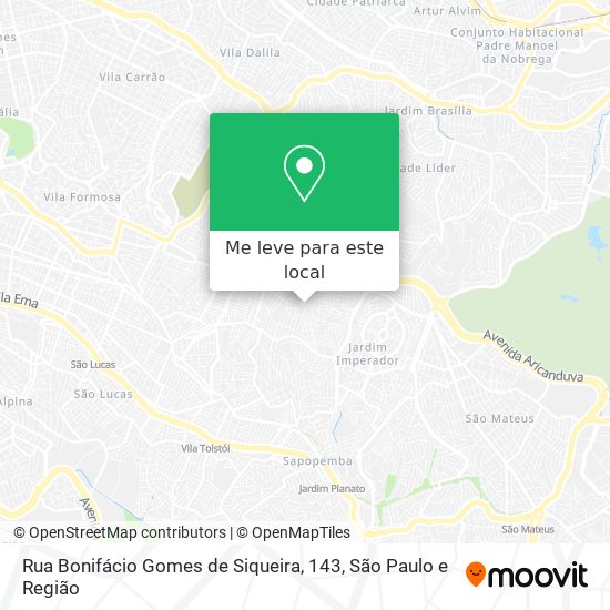 Rua Bonifácio Gomes de Siqueira, 143 mapa