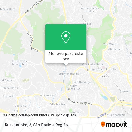 Rua Jurubim, 3 mapa