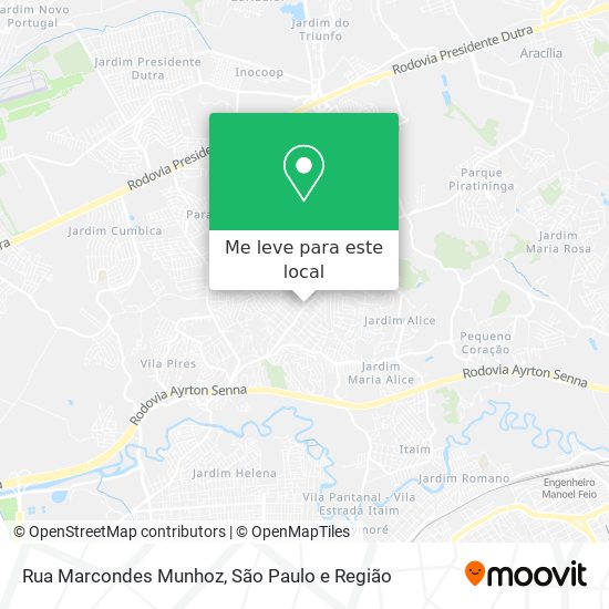 Rua Marcondes Munhoz mapa