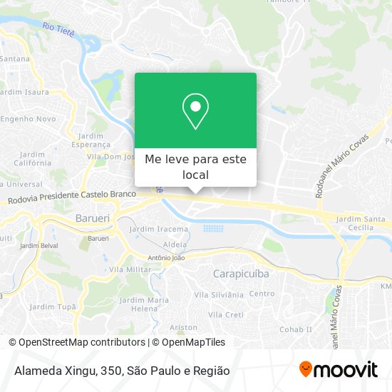 Alameda Xingu, 350 mapa