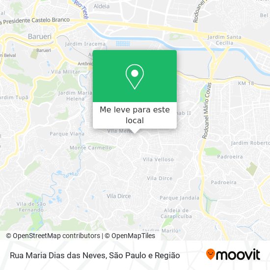 Rua Maria Dias das Neves mapa