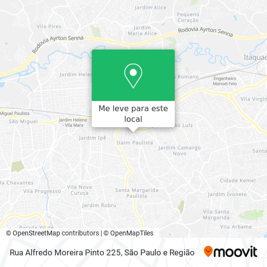 Rua Alfredo Moreira Pinto 225 mapa