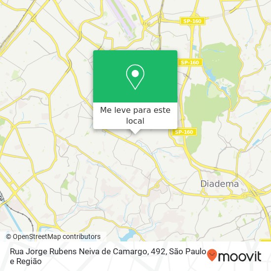 Rua Jorge Rubens Neiva de Camargo, 492 mapa