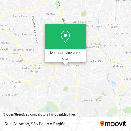 Rua Colombo mapa