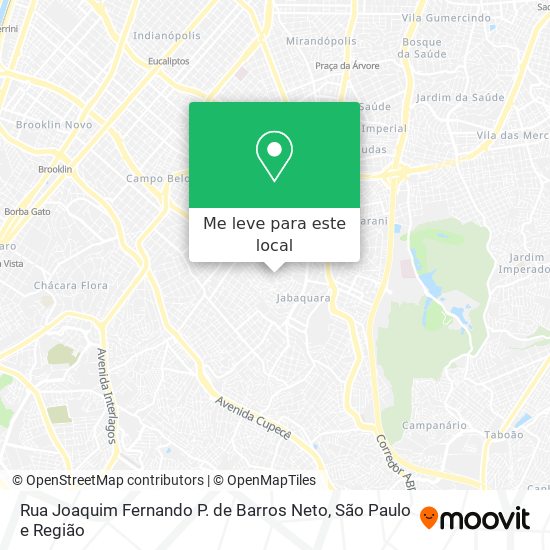 Rua Joaquim Fernando P. de Barros Neto mapa