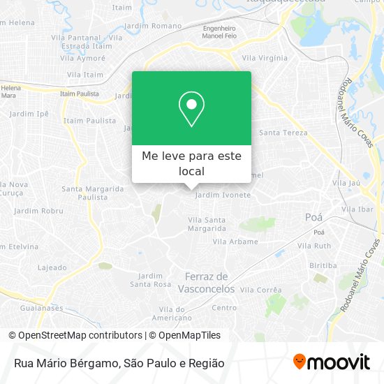 Rua Mário Bérgamo mapa