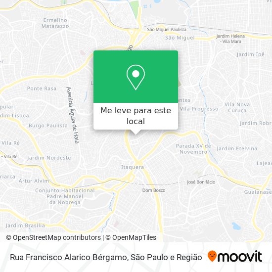 Rua Francisco Alarico Bérgamo mapa