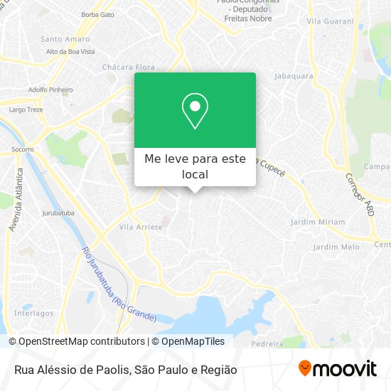 Rua Aléssio de Paolis mapa