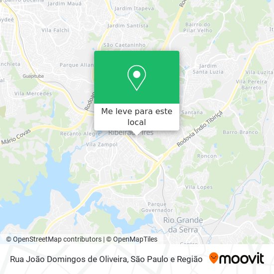 Rua João Domingos de Oliveira mapa