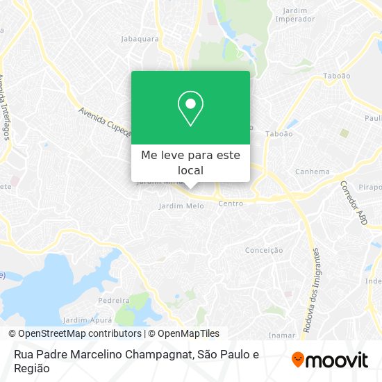 Rua Padre Marcelino Champagnat mapa