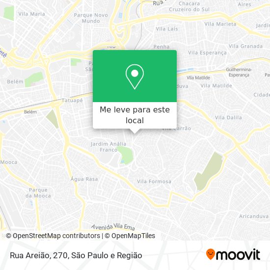 Rua Areião, 270 mapa