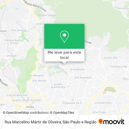 Rua Marcelino Mártir de Oliveira mapa