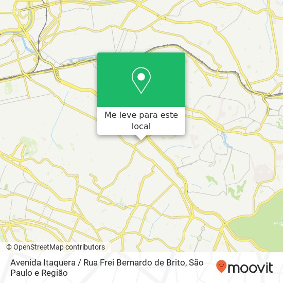 Avenida Itaquera / Rua Frei Bernardo de Brito mapa