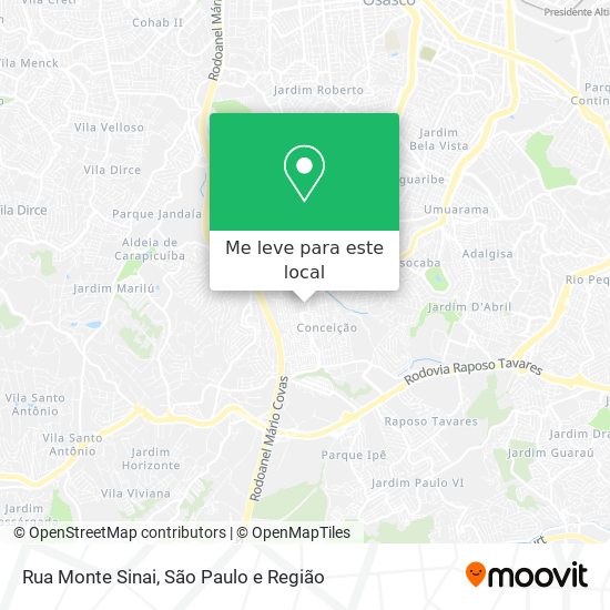 Rua Monte Sinai mapa