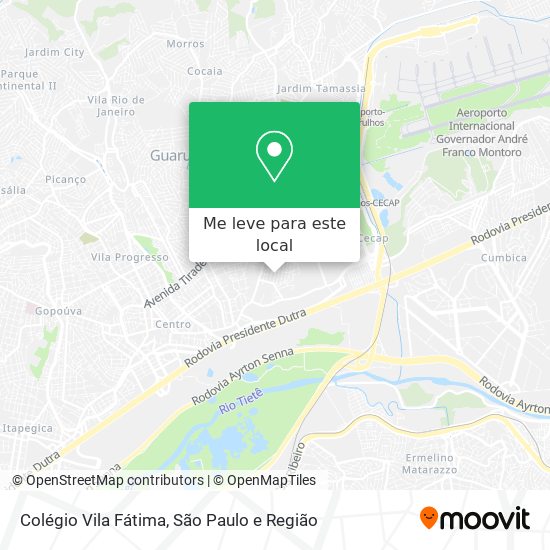 Colégio Vila Fátima mapa