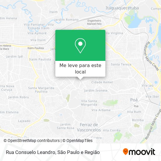 Rua Consuelo Leandro mapa