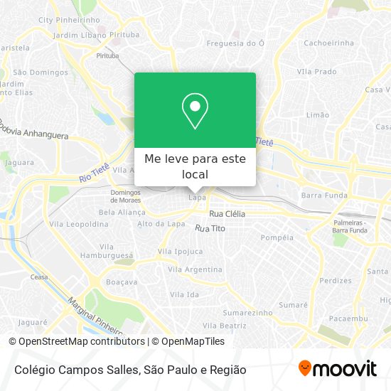 Colégio Campos Salles mapa