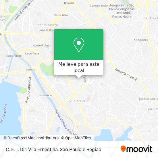 C. E. I. Dir. Vila Ernestina mapa