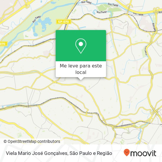 Viela Mario José Gonçalves mapa