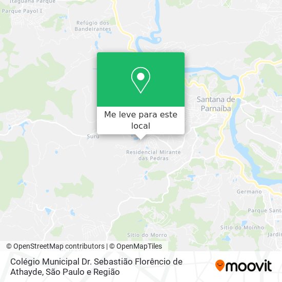 Colégio Municipal Dr. Sebastião Florêncio de Athayde mapa