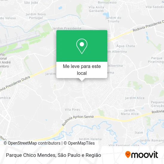 Parque Chico Mendes mapa
