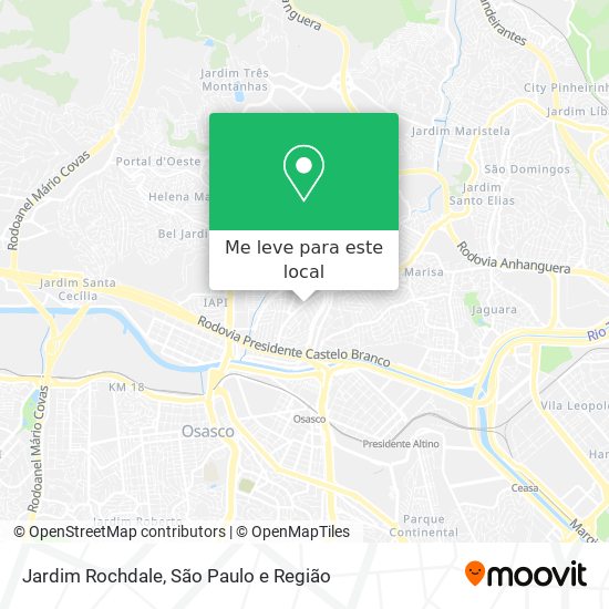 Jardim Rochdale mapa