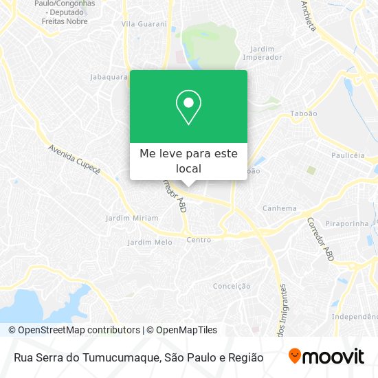 Rua Serra do Tumucumaque mapa