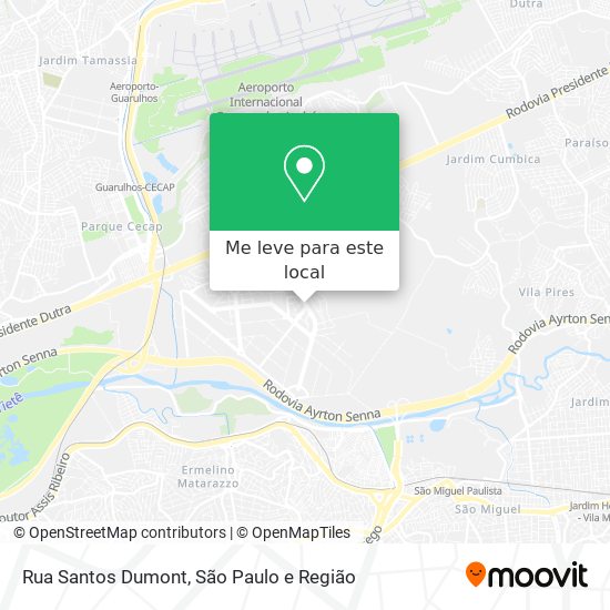 Rua Santos Dumont mapa